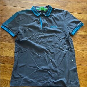 BOSS Men's Gray Polo Shirt